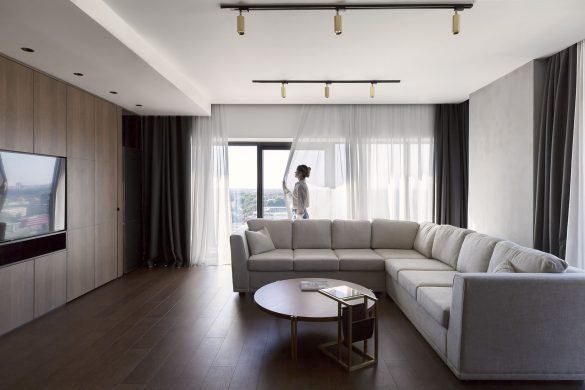 Iako ima preko 100 m2, poslovni apartman u kuli West 65 projektovan je za potrebe jedne osobe; Foto: Višnja Jovanović