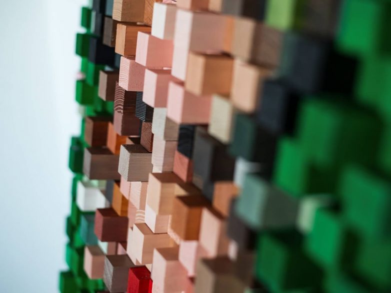 Detalj drvenog mozaika “Frida Kalo”: Foto: lp_photogram