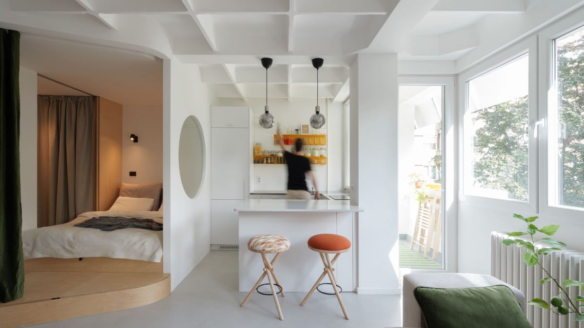 Renoviran stan u Novom Sadu sa <b>parazit sobom</b> od svega 4 kvadrata za dvoje arhitekata