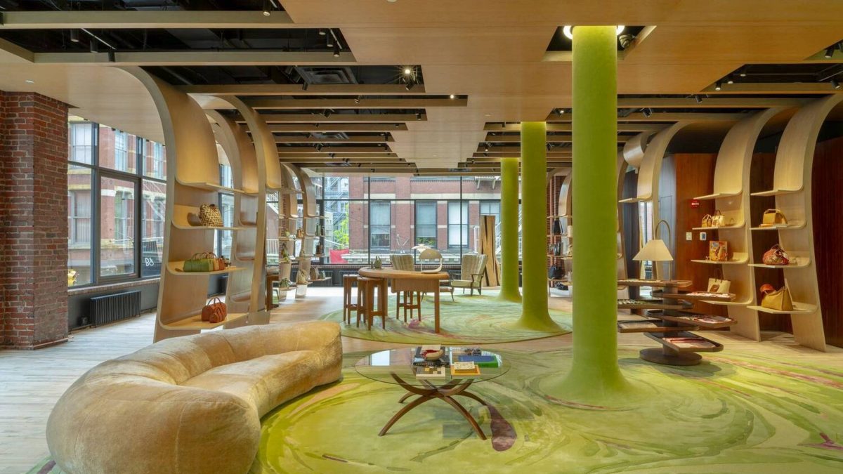 Kad zelena dominira: U ovom butiku boja u potpunosti oblikuje enterijer