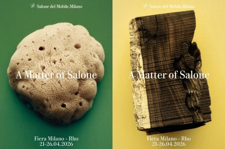 Kampanja Salone del Mobile.Milano 2026 "A Matter of Salone" sa motivima sunđera i drveta kao simbola transformacije i funkcije u dizajnu