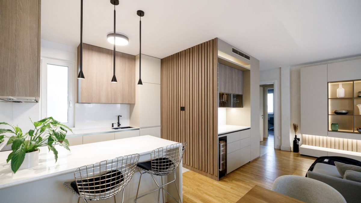 Enterijer stana od 97 m2 u Petrovaradinu u znaku mira i reda