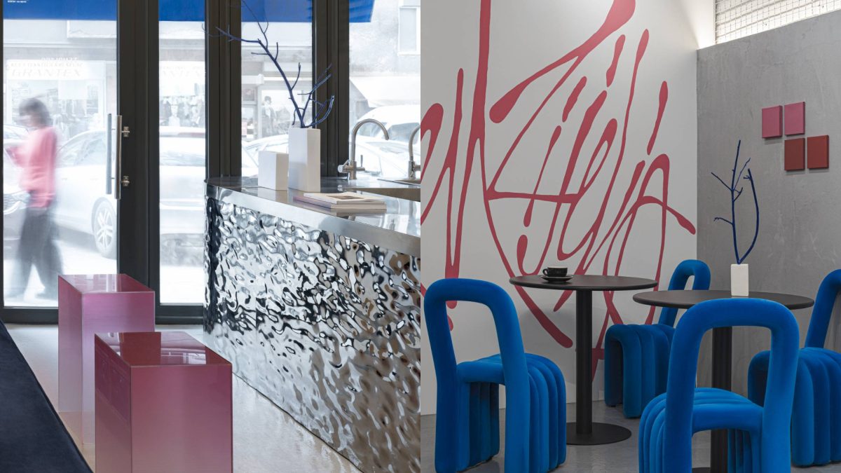 Hram kafe od 22 m2 u Beogradu igra se bojama i refleksijama