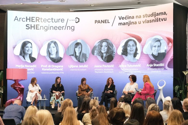 Panel diskusija "Većina na studijama, manjina u vlasništvu" na konferenciji ArcHERtecture / SHEngineering u Beogradu