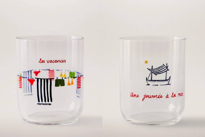 Zara Home staklene čaše sa letnjim motivima