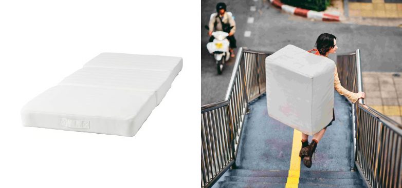 IKEA KOMPISHÄNG dušek koji se pretvara u tabure i nosi kao ranac