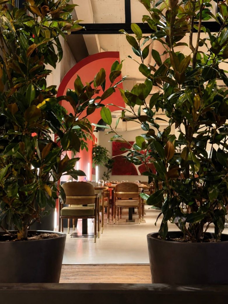 Zeleni pojas na ulazu u restoran Zdravko u Beogradu